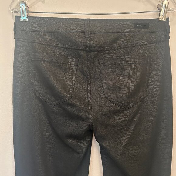 Liverpool Madonna croc print black leggings sz 6 - Picture 10 of 12